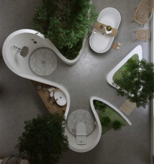 Những concept thiết kế phòng tắm độc lạ của các nhà thiết kế nội thất trẻ Việt