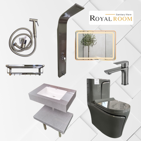 Combo 2 Thiết Bị Vệ Sinh RoyalRoom – Đẳng Cấp & Đồng Bộ Cho Phòng Tắm Hiện Đại